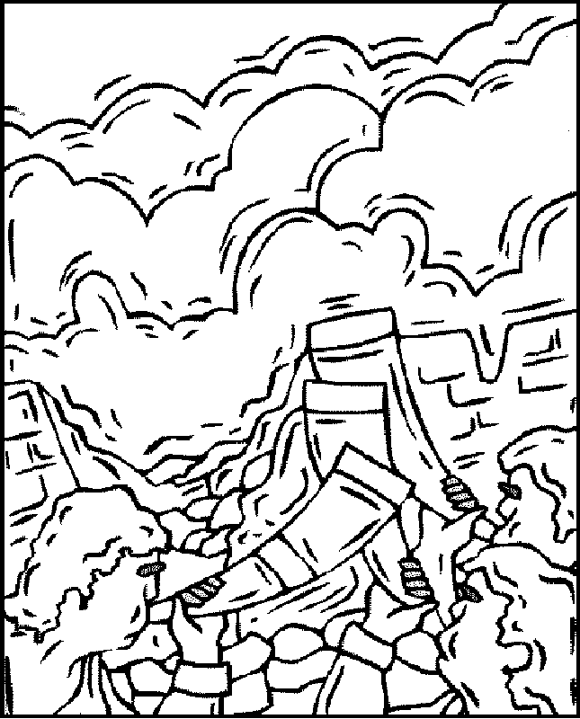 Joshua and Jericho Colouring Pages (page 2)