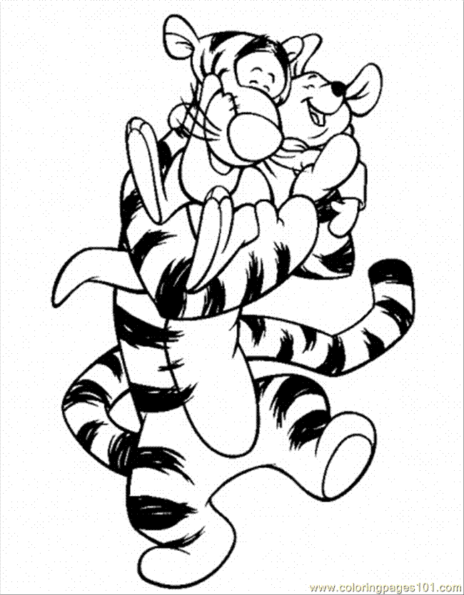 7 Winnie The Pooh Coloring Pages - Tigger