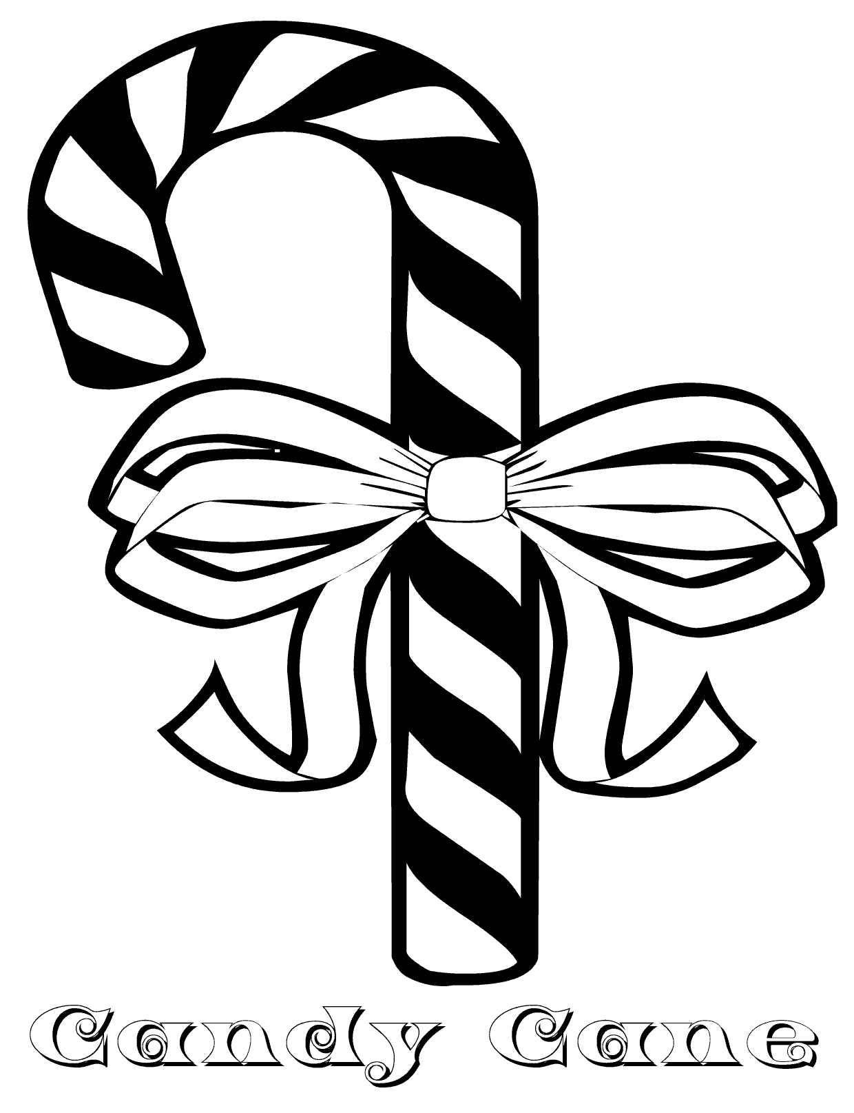 Candy Cane Coloring Pages Beautiful - Coloring pages