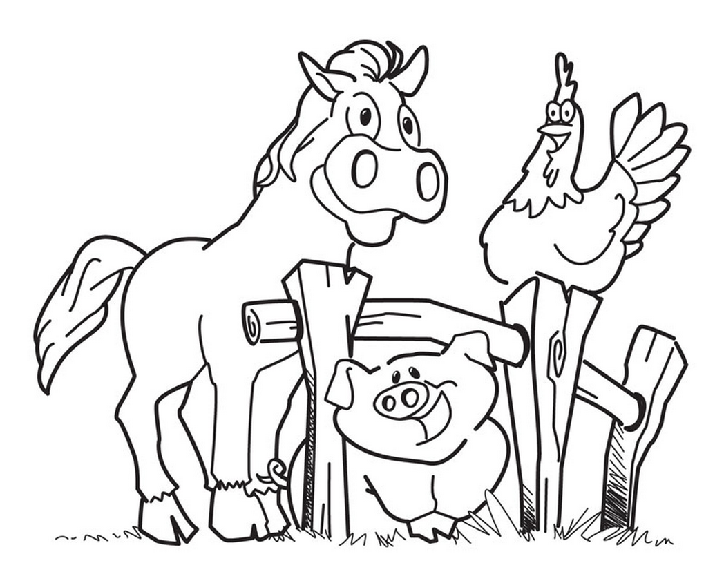 Free Printable Coloring Pages Farm Animals - High Quality Coloring ...