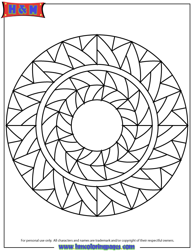 Abstract Mandala Coloring Page | H & M Coloring Pages