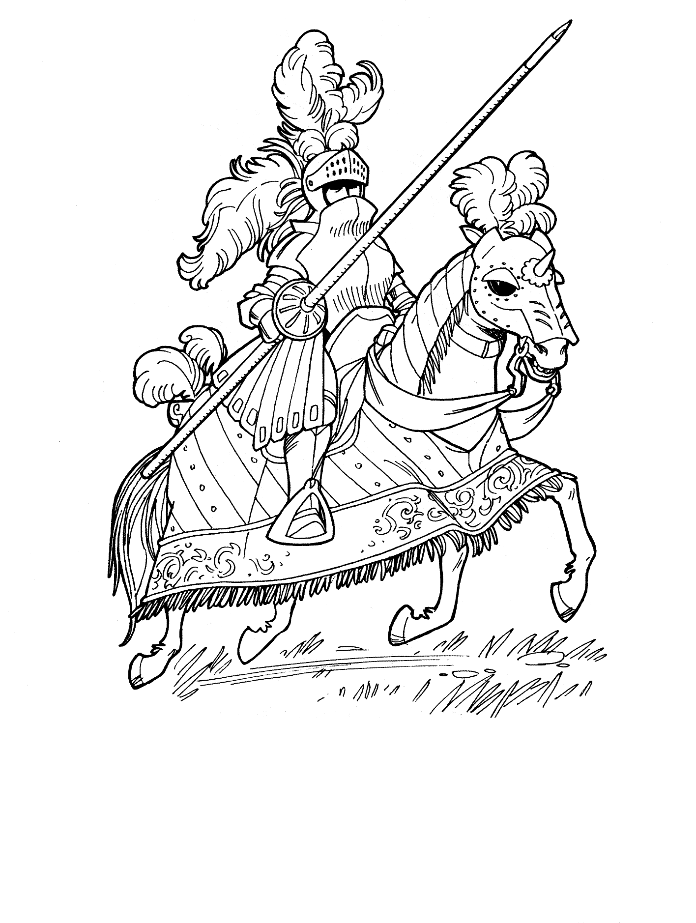 Soldiers and knights coloring pages 1 / Soldiers and Knights ...