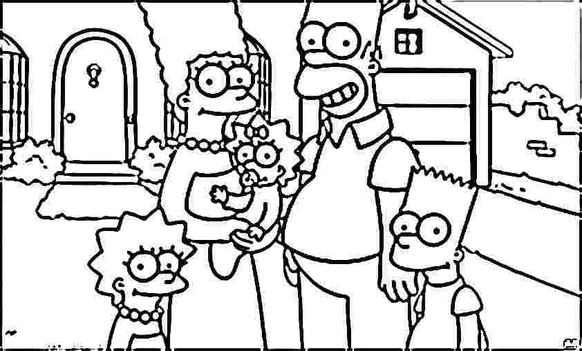Simpson Coloring Page