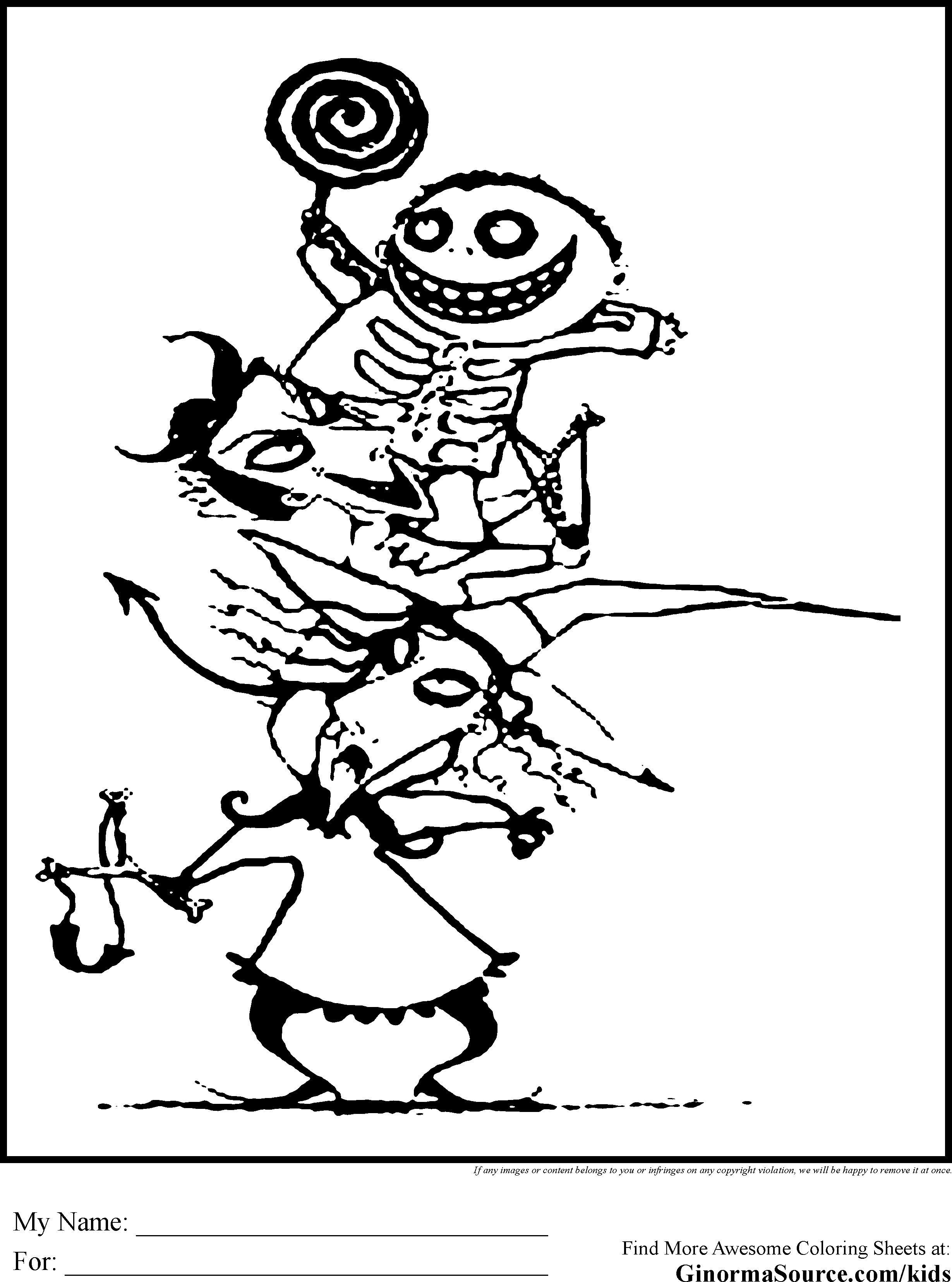 Nightmare-Before-Christmas-Coloring-Pages (2459Ã3310) | tim ...