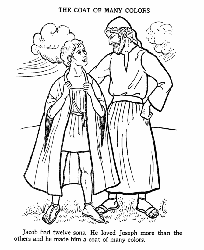 Bible Printables - Old Testament Bible Coloring Pages - Joseph 1