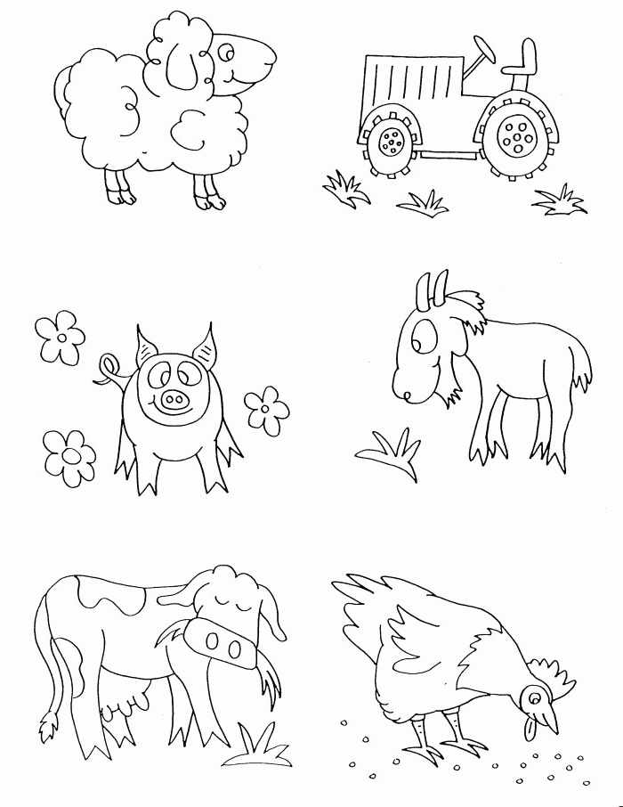 Coloring Pages Of Farm Animals 169 | Free Printable Coloring Pages