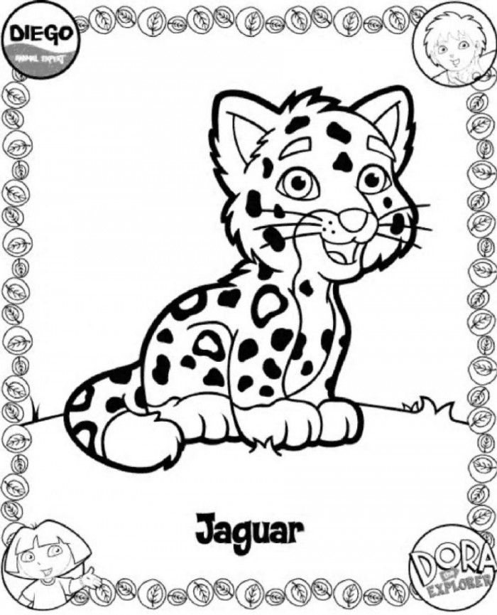 Baby Jaguar Coloring Pages | 99coloring.com