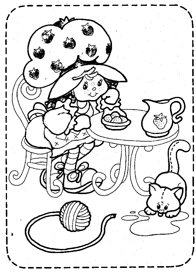 shortcake coloring pages you can print and color it if like