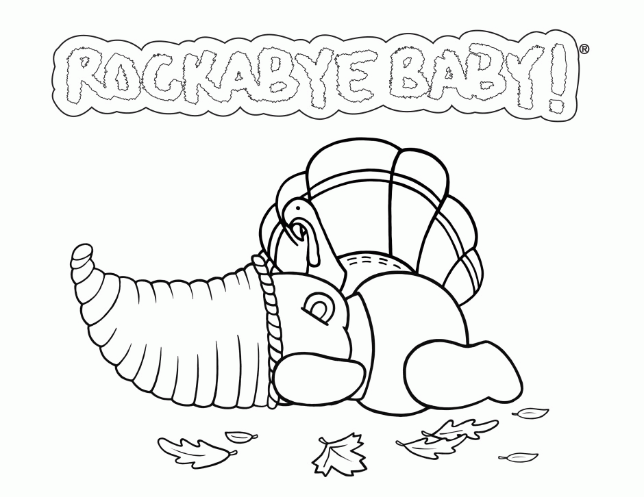 Thanksgiving Food Coloring Pages For Kids Corn Coloring Pages