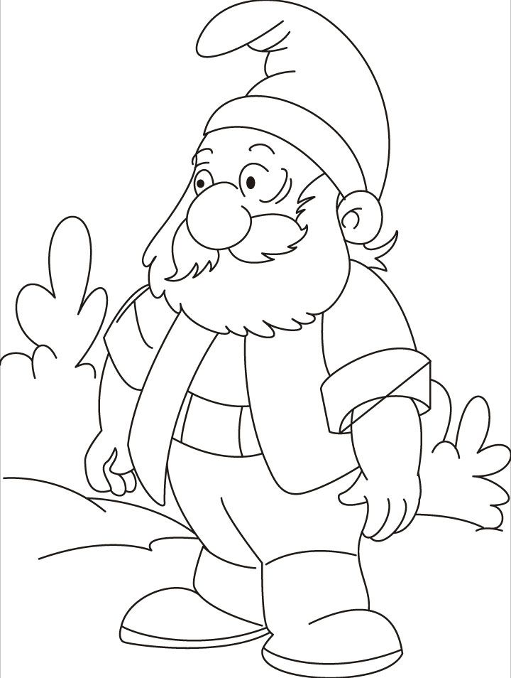 Gnome Coloring Pages | Inspire Kids