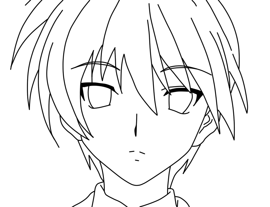 Tomoya Okazaki anime coloring pages for kids | coloring pages