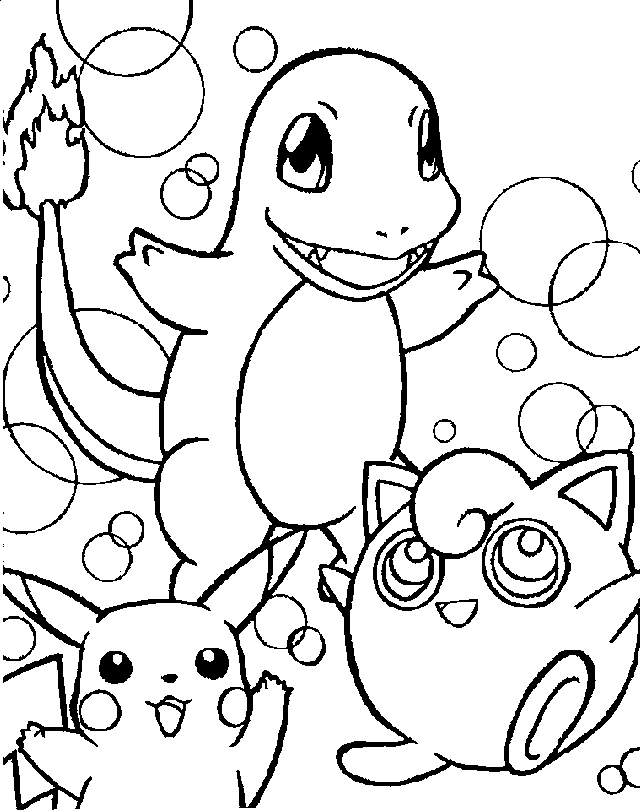 Pokemon coloring pages 002