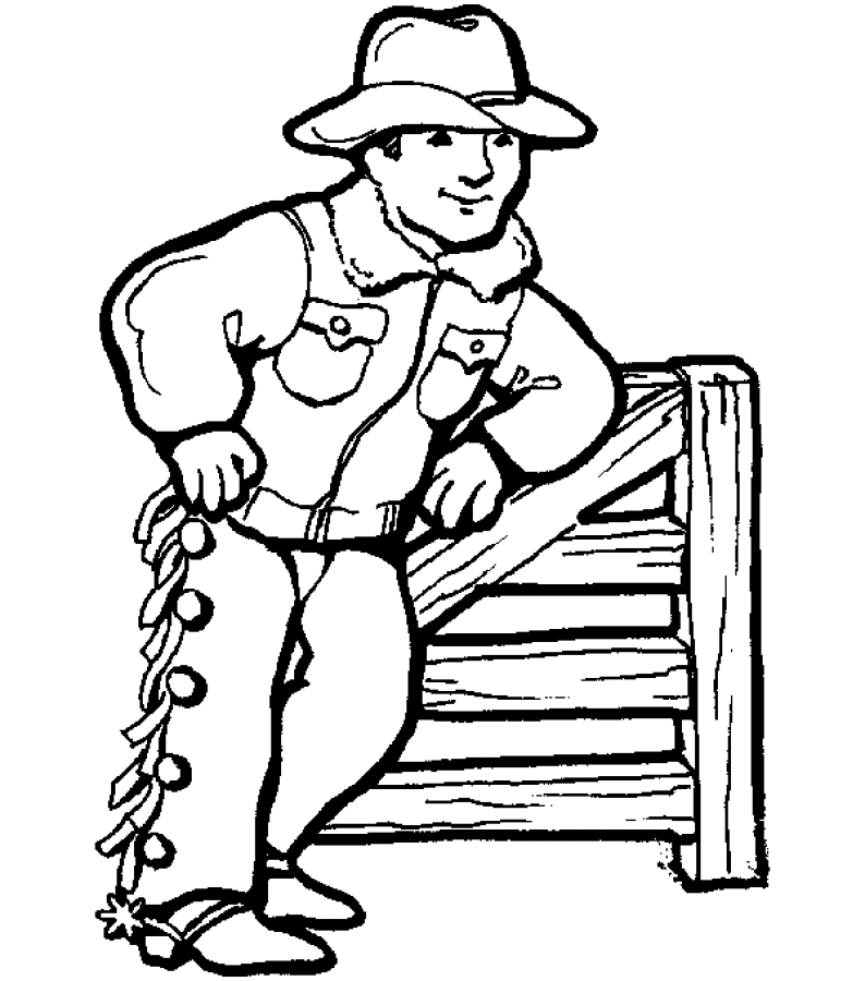 Coloring Page - Cowboy coloring pages 15