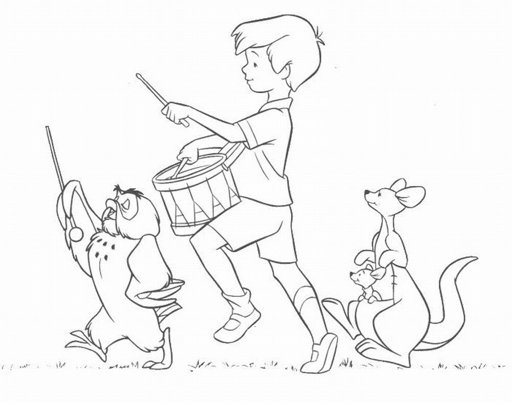 christopher robin coloring pages : Printable Coloring Sheet ~ Anbu