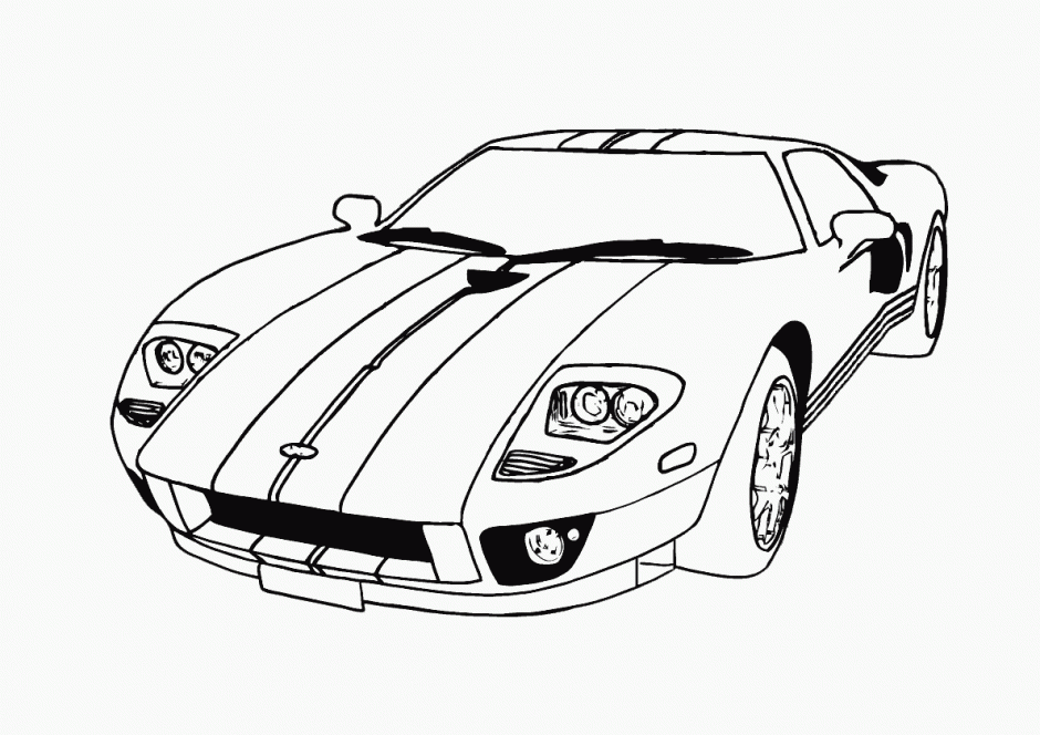 Classic Car Coloring Page ReallyColor Mustang Coloring Pages 73079