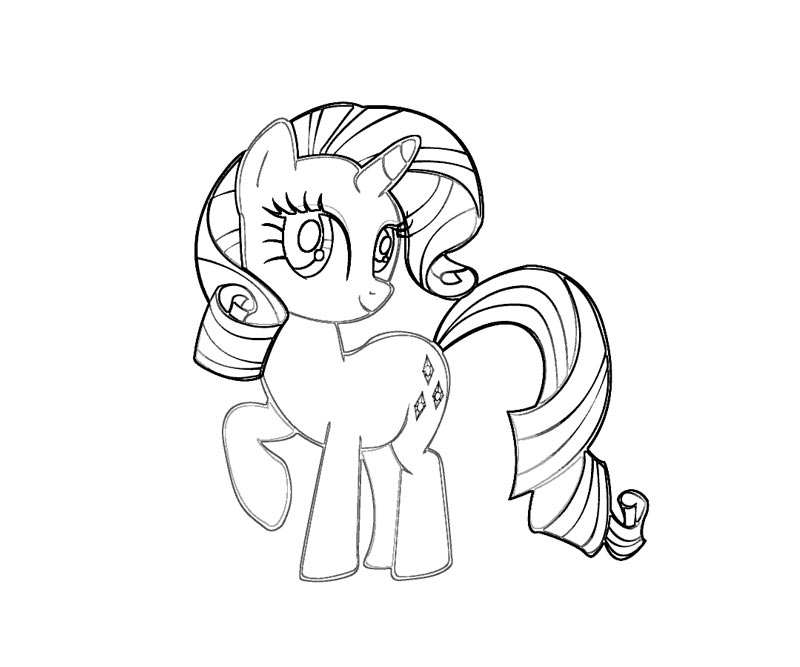 3 Rarity Coloring Page
