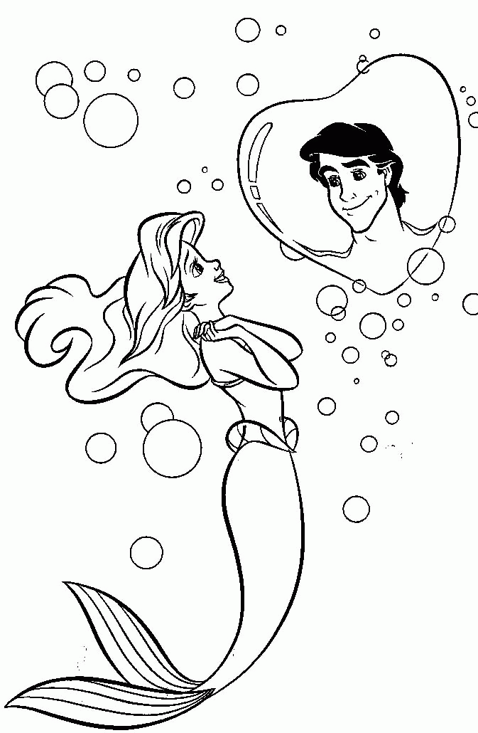 Princess Ariel Coloring Pages - Free Printable Coloring Pages