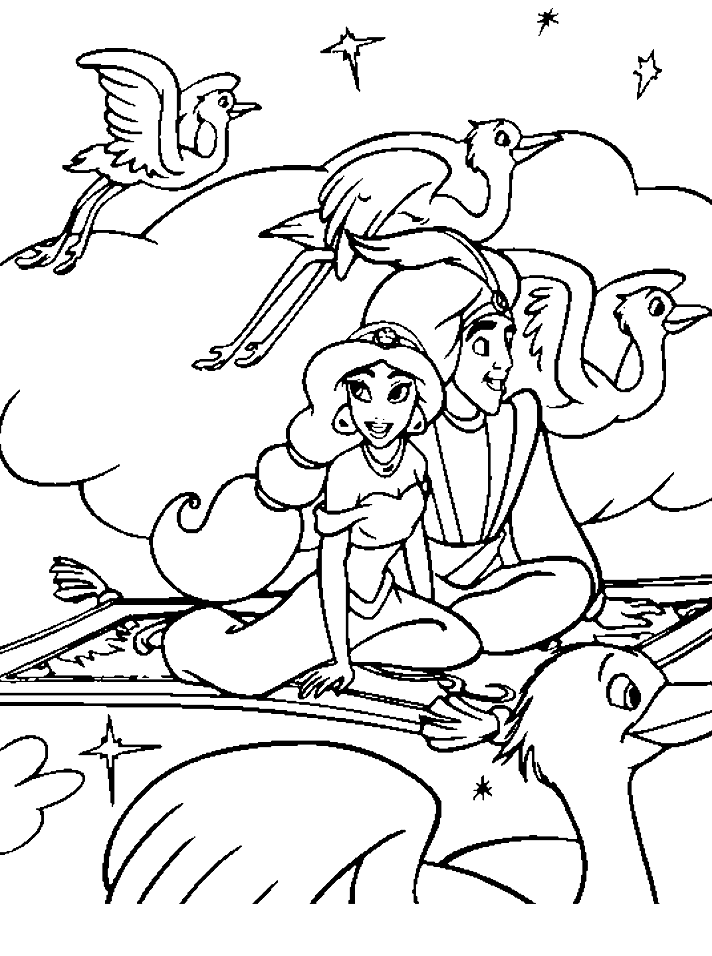Aladdin Coloring Pages 13 #1002 Disney Coloring Book Res: 712x956