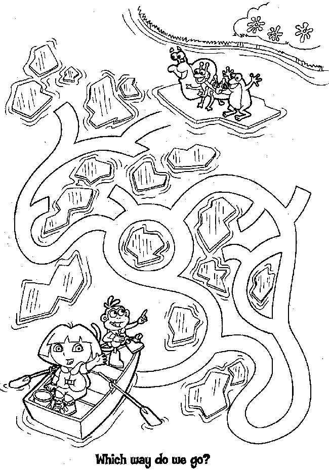 Dora The Explorer - Coloring Pages | Wallpapers | Photos HQ | For Kids