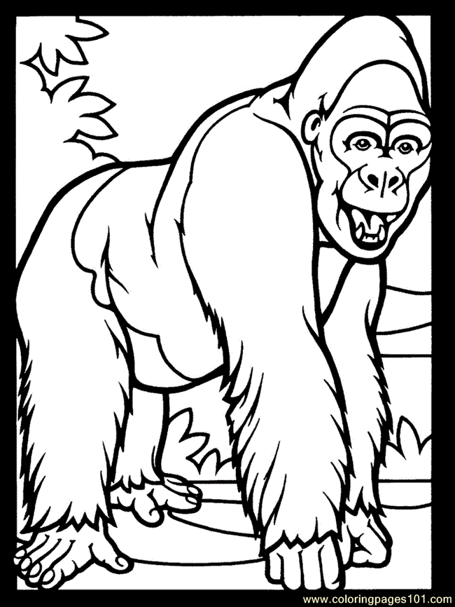 Coloring Pages monkeys (Peoples > Others) - free printable