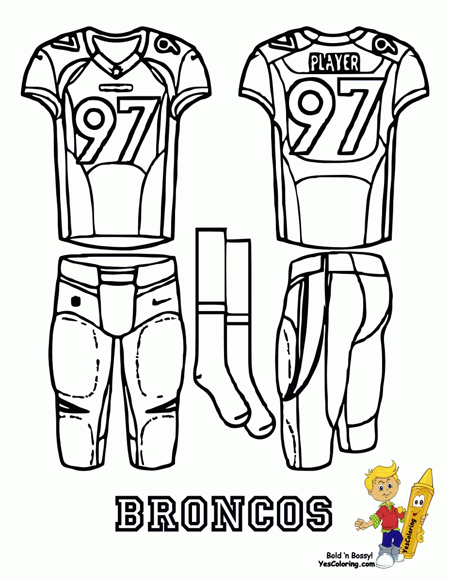 Prowess Denver Broncos Logo Coloring Page Free Printable Coloring ...