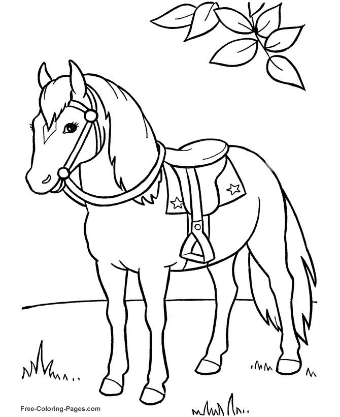 Animated Horse Coloring Pages - Coloring Pages For All Ages