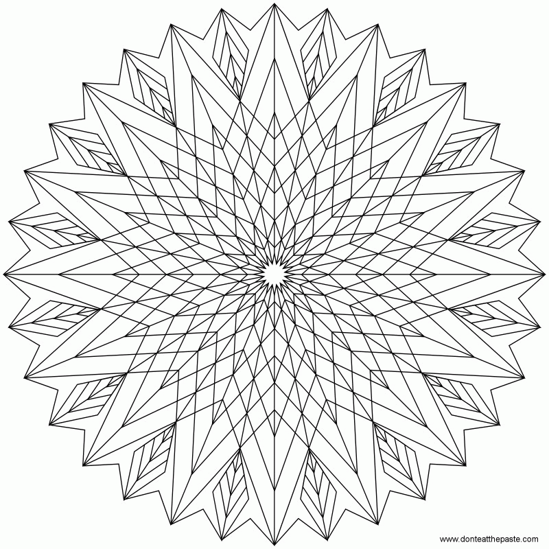 Intricate Design - Coloring Pages for Kids and for Adults