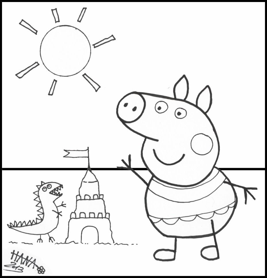 Coloring Pages: Free Coloring Pages Of Peppa And Peppa Pig ...