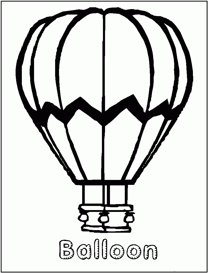 Summer Coloring Page Octopus Air Balloons Coloring Pages Az ...