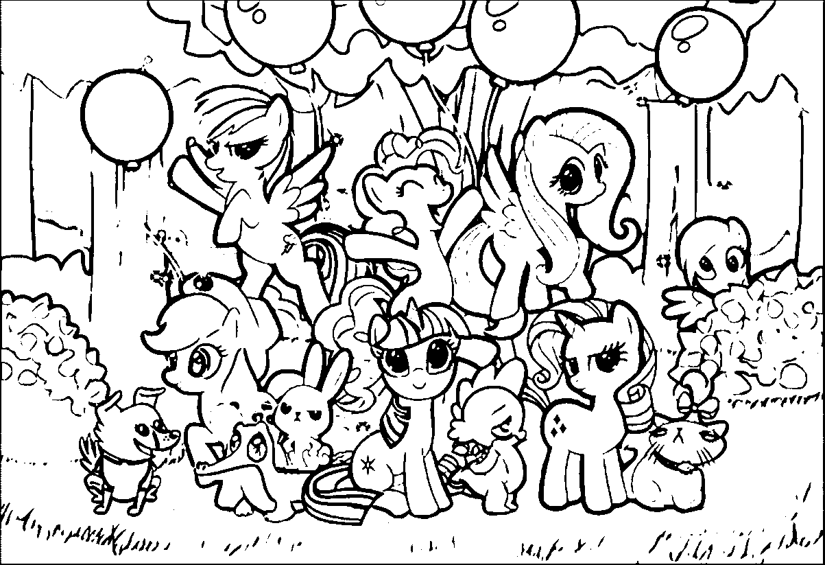 Pony Cartoon My Little Pony Coloring Page 152 | 