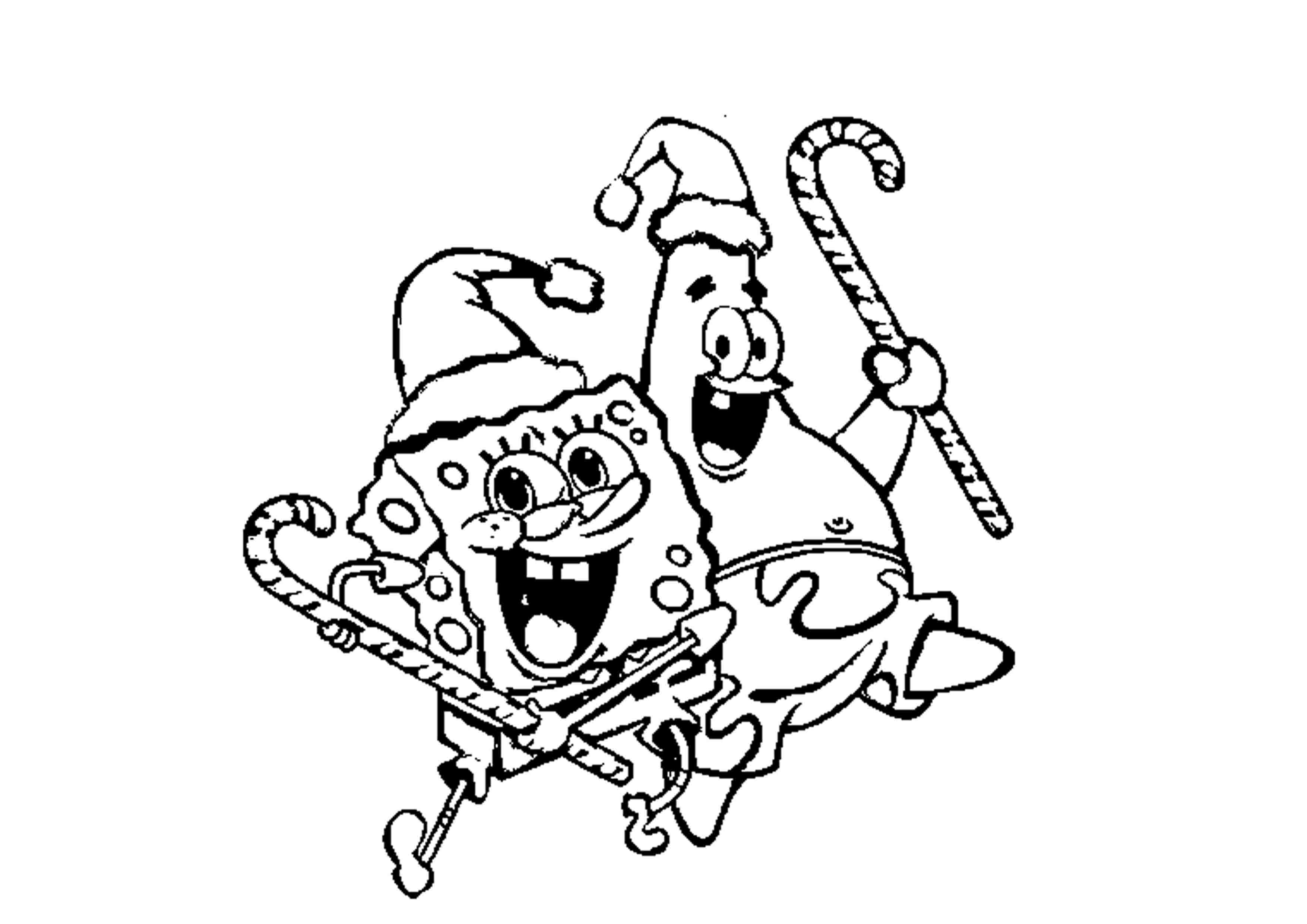 Sponge Bob Christmas Coloring Pictures - Coloring Pages for Kids ...
