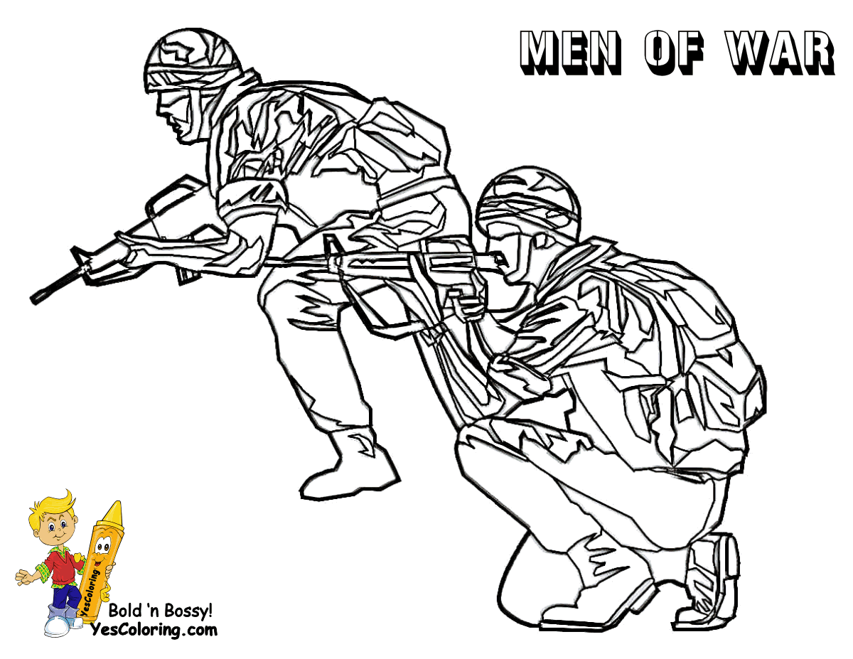 Printable Army - Coloring Pages for Kids and for Adults