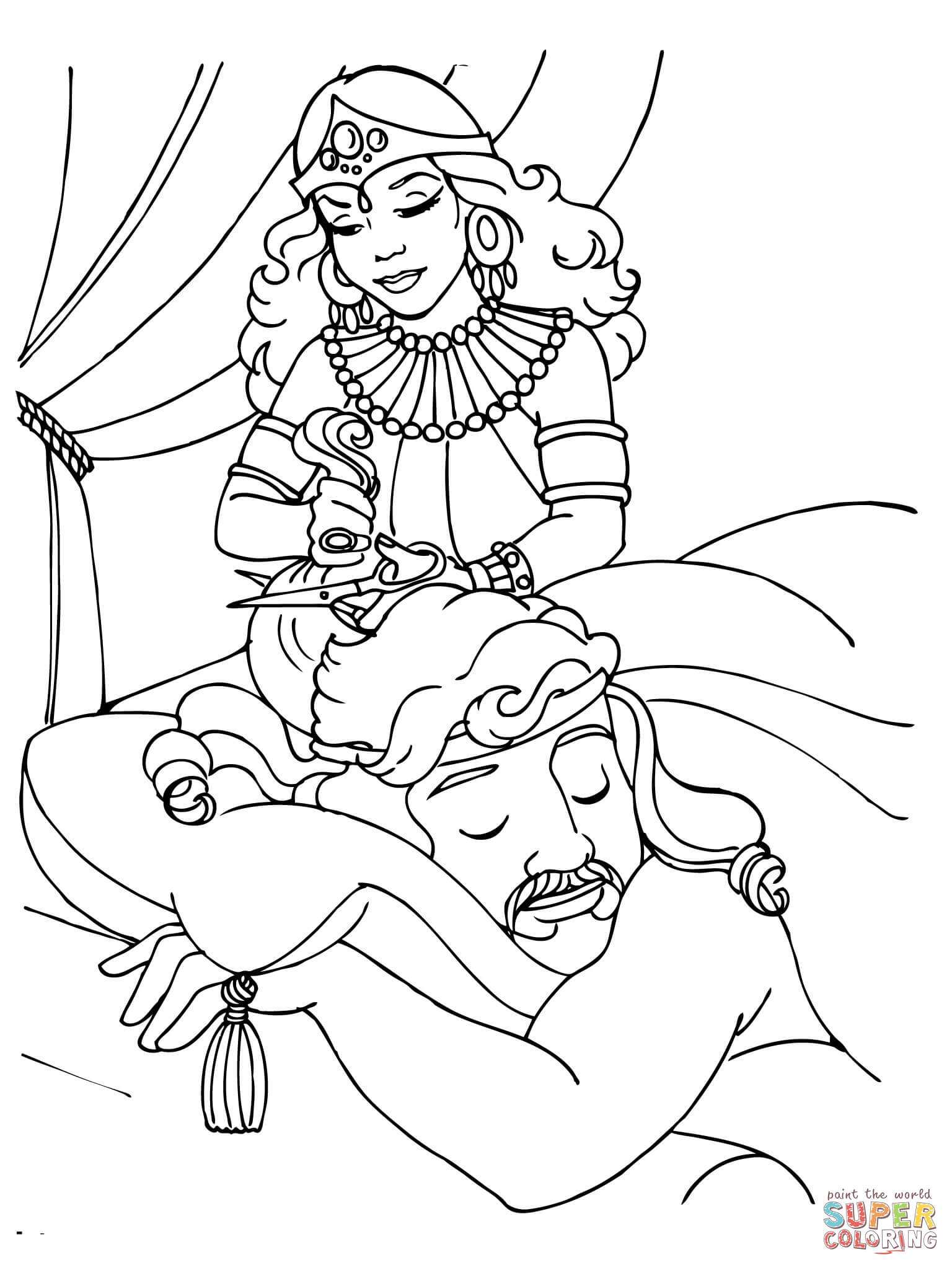 Samson coloring pages | Free Coloring Pages