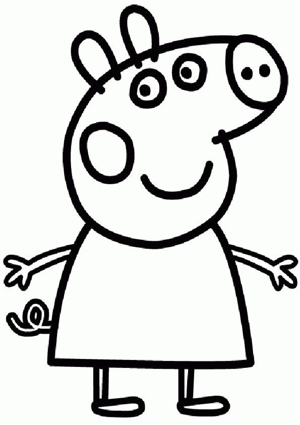 Free Peppa Pig Colouring Pages - High Quality Coloring Pages