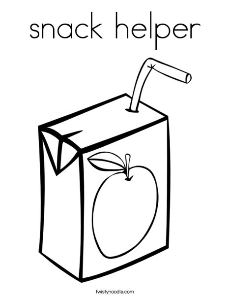 snack helper Coloring Page - Twisty Noodle