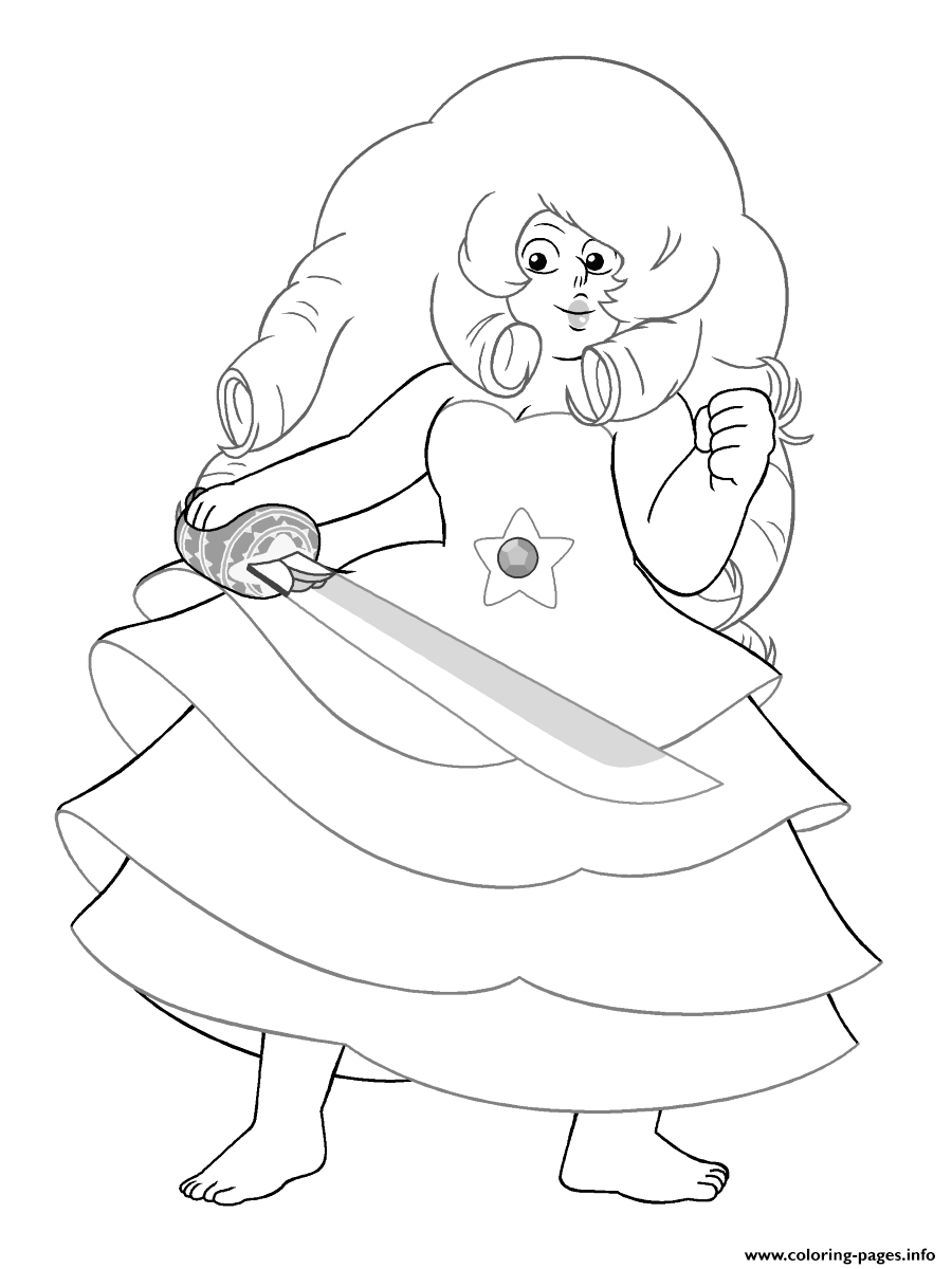 Rose Steven Universe Coloring Pages Printable