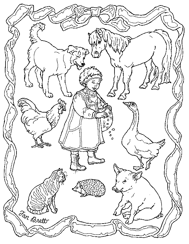 The Hat Coloring Page