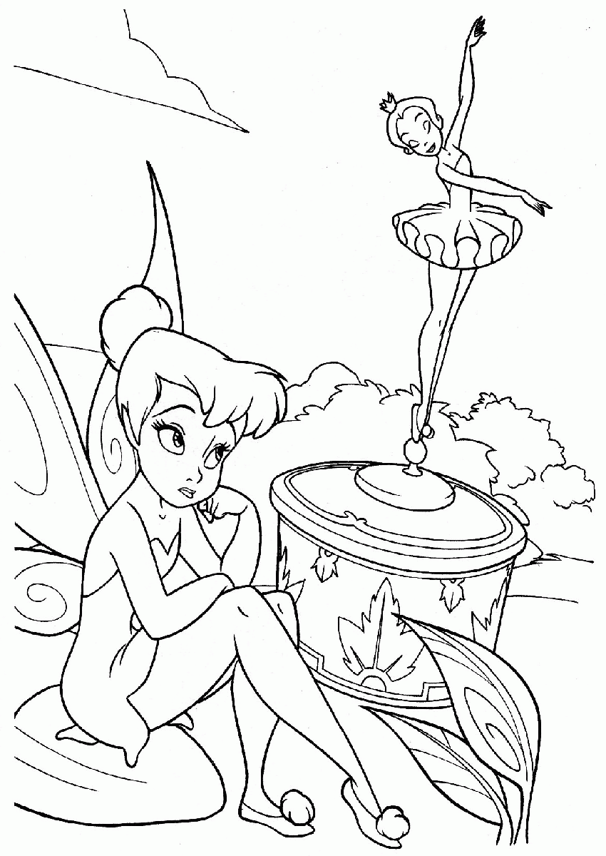 Free Tinkerbell Halloween Coloring Pages | Best Coloring Page Site