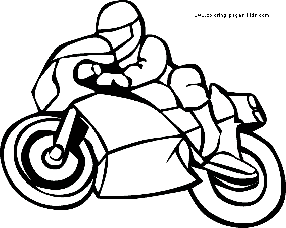 Cool Motorcycle Coloring Pages | Coloring Page