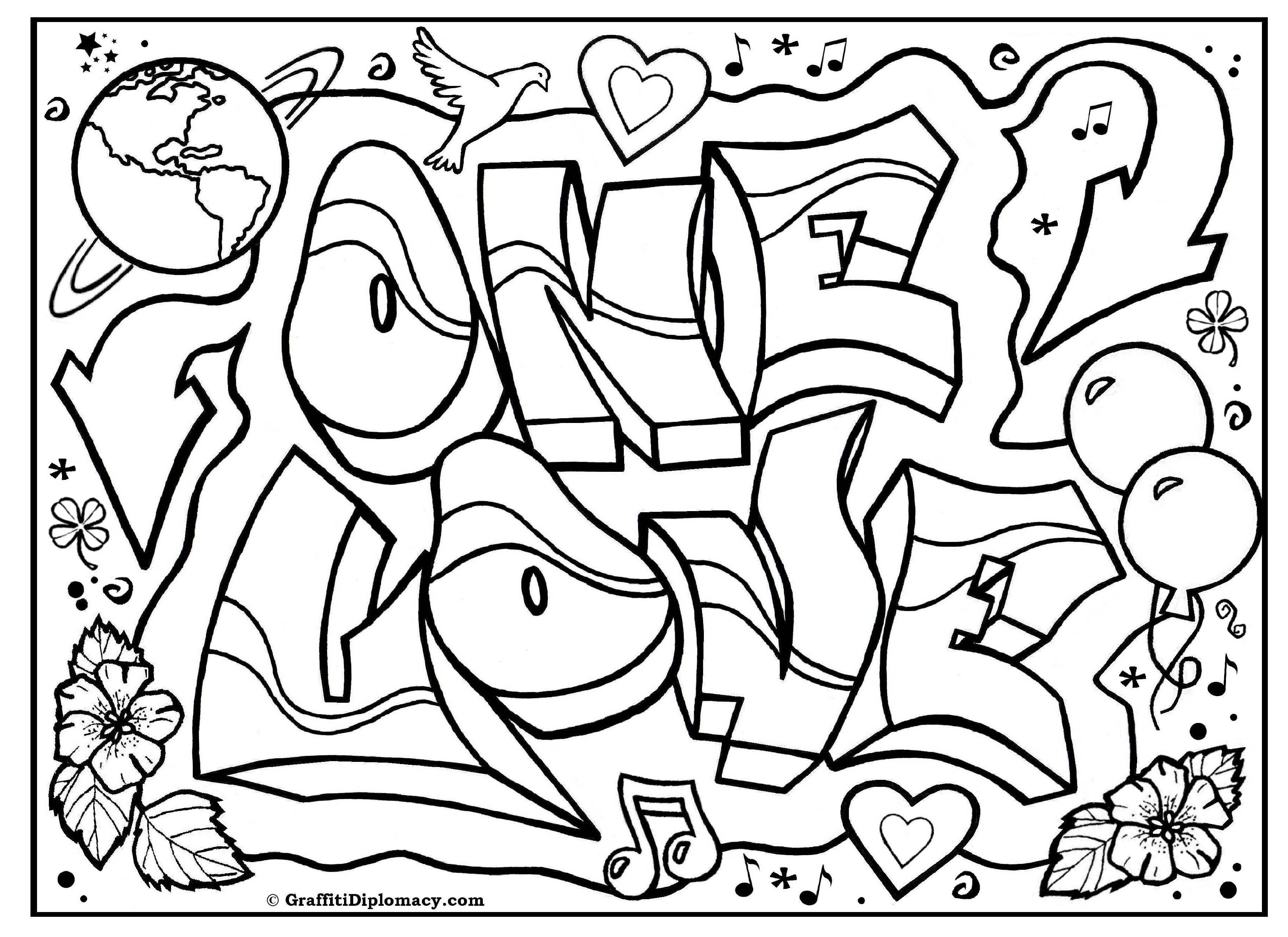 Love Draw Coloring Pages Free Printable Online