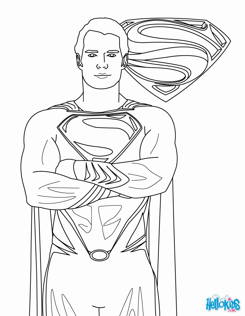 SUPERMAN coloring pages - SUPERMAN printing and