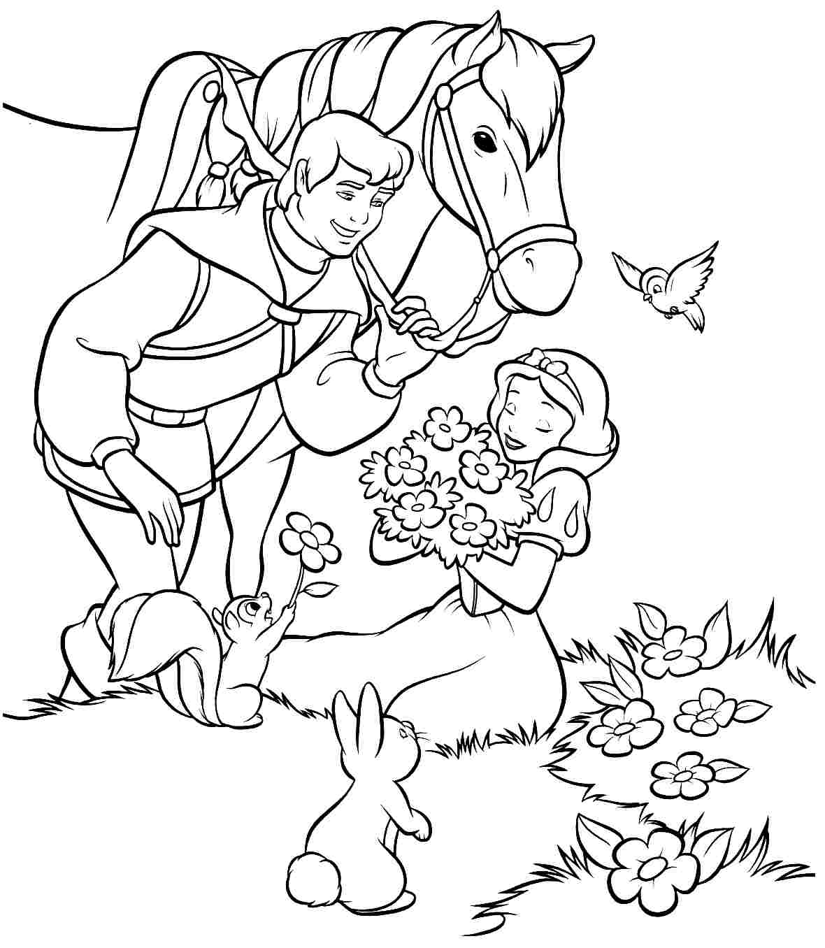 Disney Princess Snow White Coloring Pages | Coloring Online