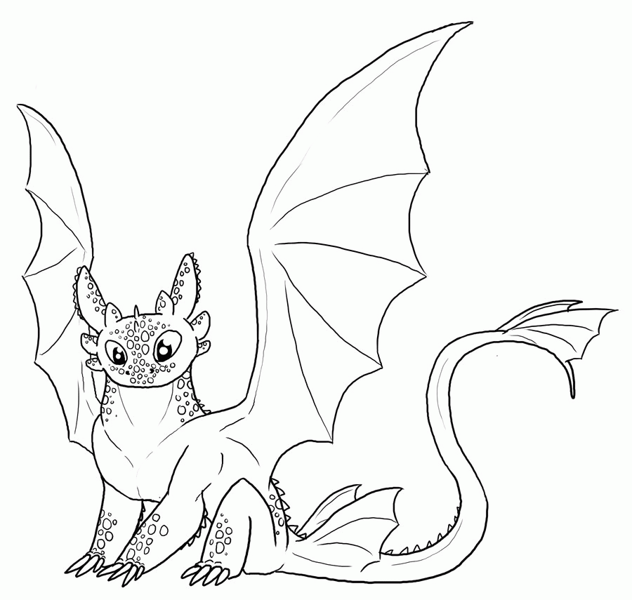 13 Pics of Baby Toothless The Dragon Coloring Pages - How to Train ...