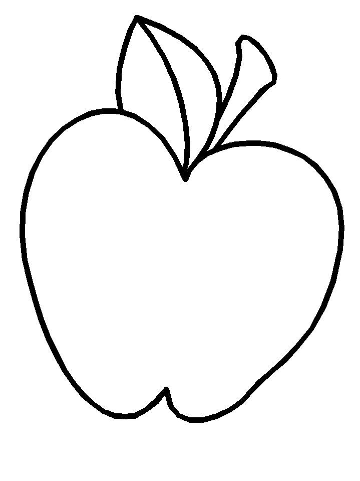 Apple Fruit Coloring Pages & Coloring Book