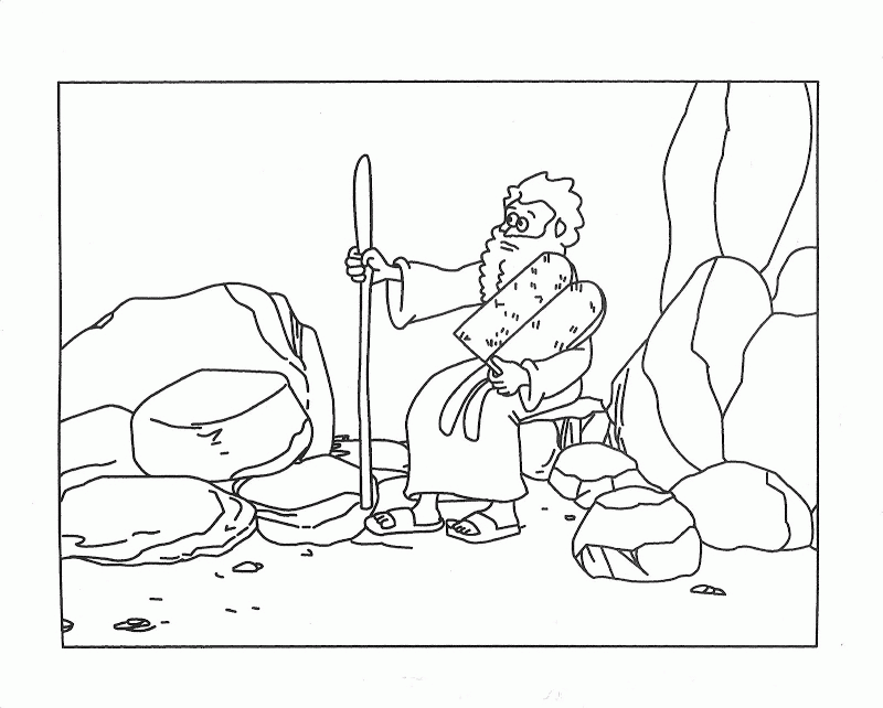 10 Commandments Coloring Pages - Free Coloring Pages For KidsFree