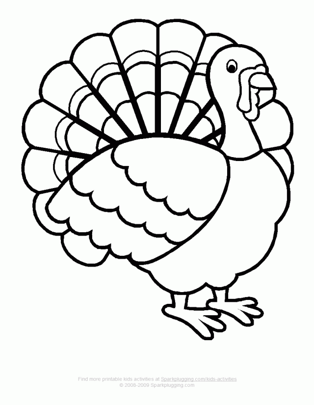 Turkey Coloring Page 891 Free Coloring Pages For Kids 57088