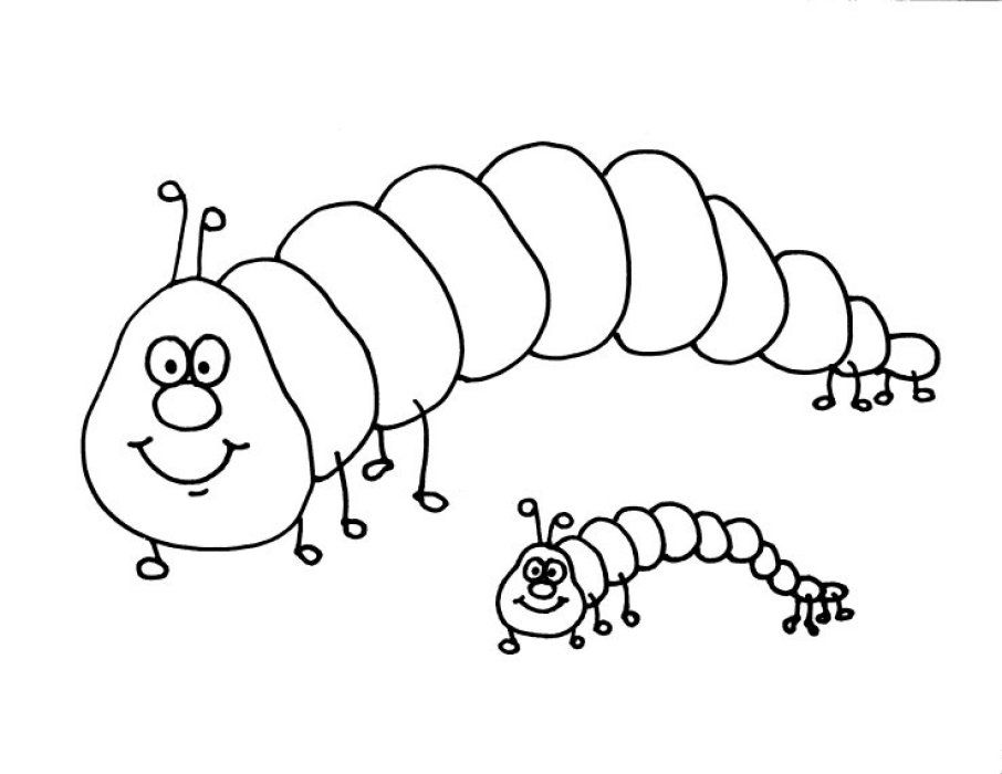 Caterpillar Coloring Page - Free Coloring Pages For KidsFree