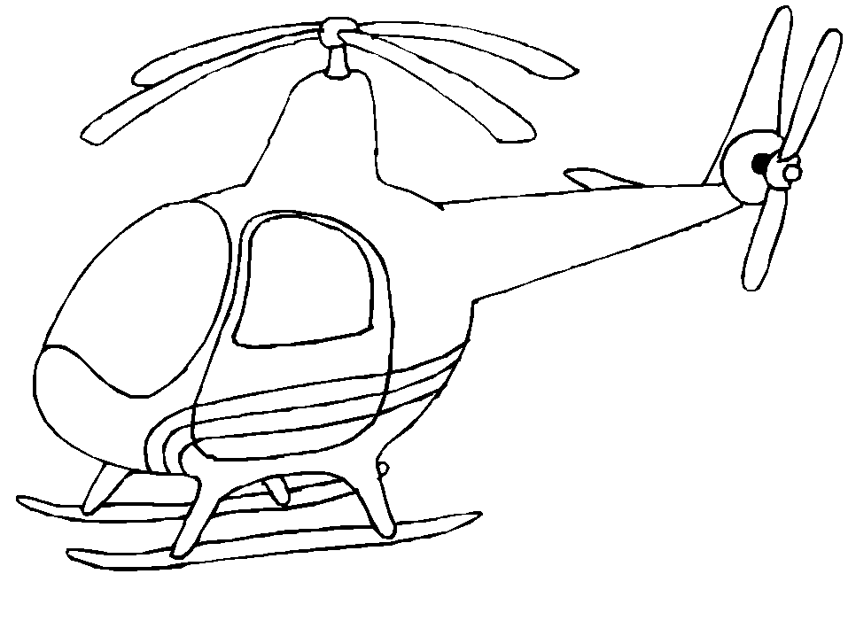 Coloring Page - Helicopter coloring pages 6