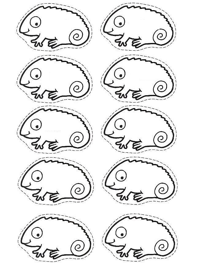 Leo Lionni Chameleon Coloring Page