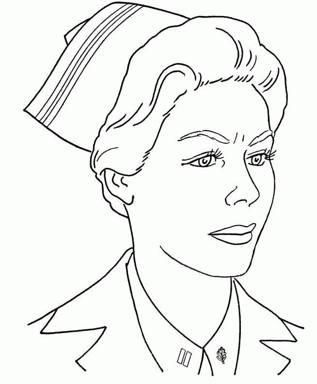 Printable Military Nurse Coloring Pages - Holidays Coloring